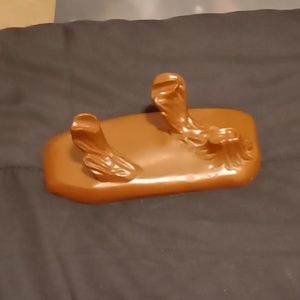 The bottom of one horse!